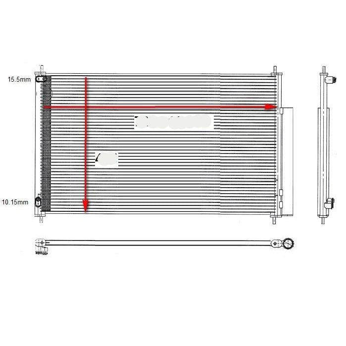 Honda Jazz 2015-2018 * Aircon Condenser