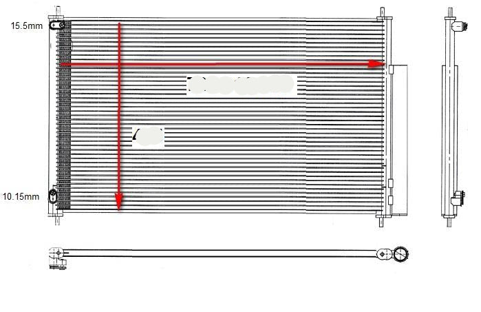 Honda Jazz 2015-2018 * Aircon Condenser