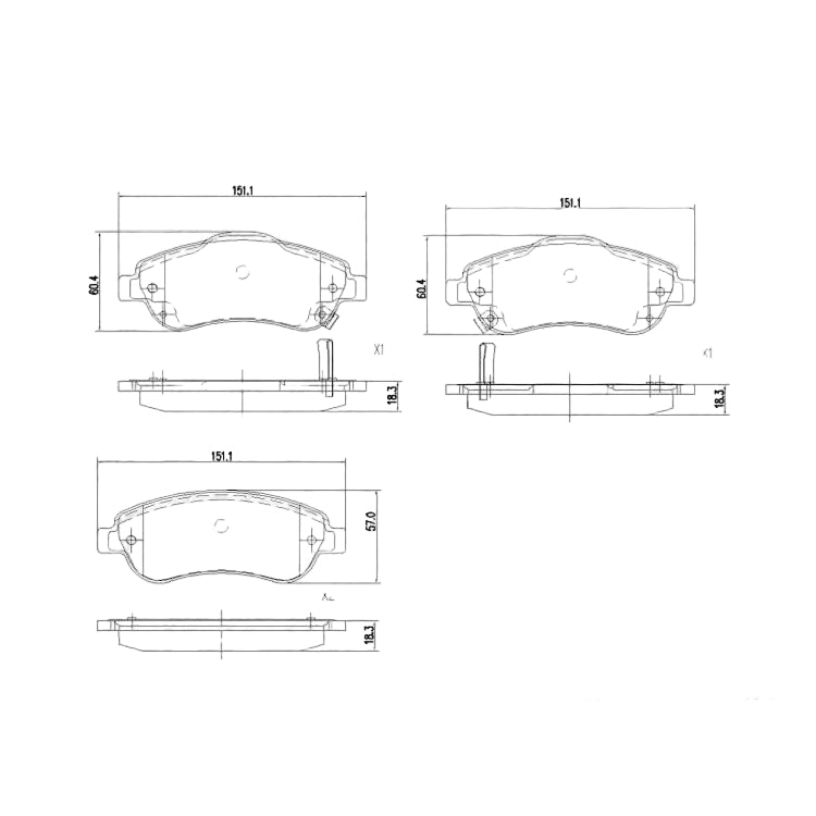 Honda CRV 2008-2017 * Brake Pad Set * Front