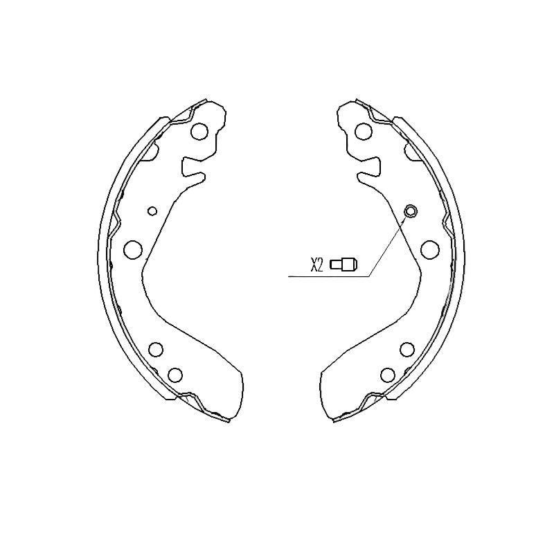 Honda Jazz 2003-2008 * Brake Shoe Set