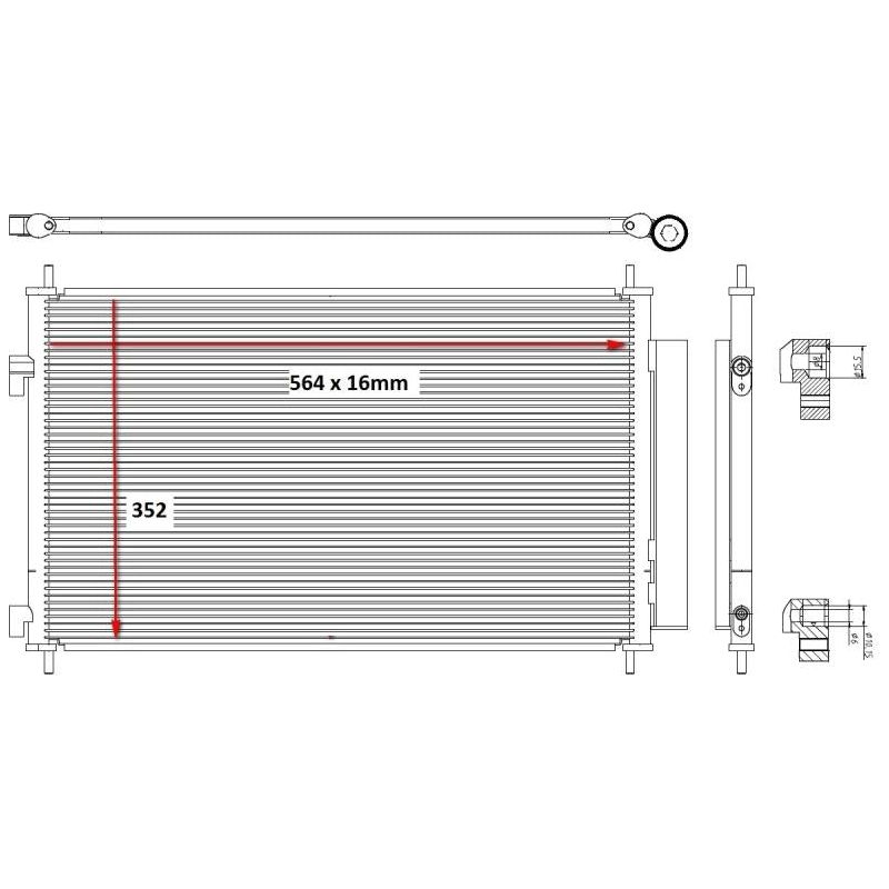 Honda Brio 13-16 & Amaze 14-16 * Aircon Condenser