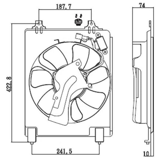 Honda Civic Sedan 06-11 * Aircon Fan + Motor + Shroud