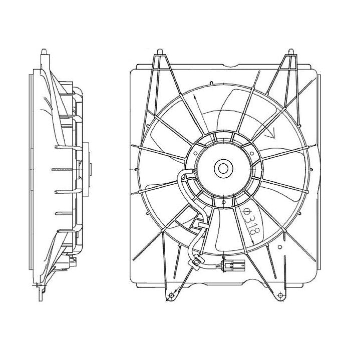Honda CRV 2013-2017 2.0/2.4 * Radiator Fan