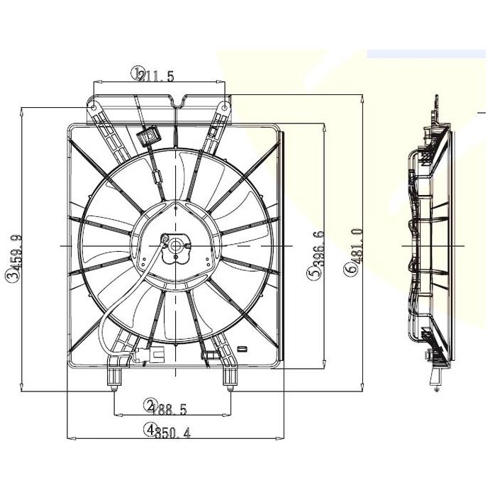 Honda CRV 2002-2006 * Aircon Fan + Motor + Shroud