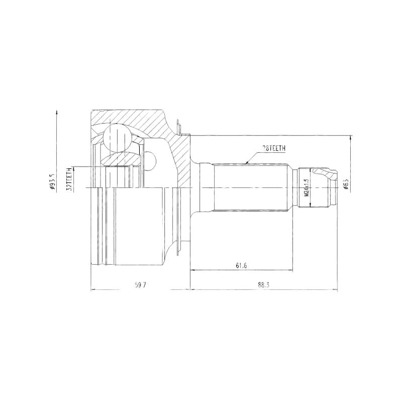 Honda Accord 03-08 & FRV & CRV 02-06 * CV Joint * Outer