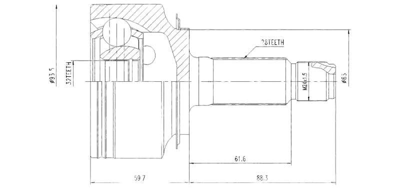 Honda Accord 03-08 * CV Joint * Outer