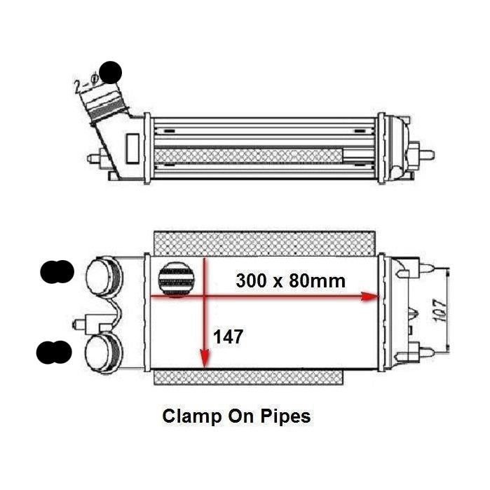 Ford EcoSport 13-21 1.5D & Fiesta 13-18 1.5D/1.6D & Figo 15-21 1.5D * Intercooler
