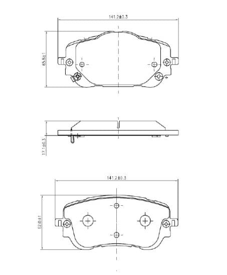 Haval H6 2021-Present * Front Brake Pad * Set