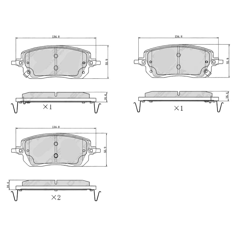Haval Jolion 1.5T 2021-2024 * Brake Pad Set * Front
