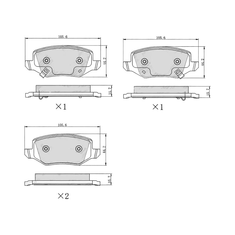 Haval Jolion 1.5T 2021-2024 * Brake Pad Set * Rear