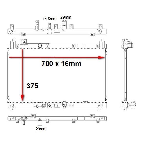 Honda Jazz 2015-2018 * Radiator