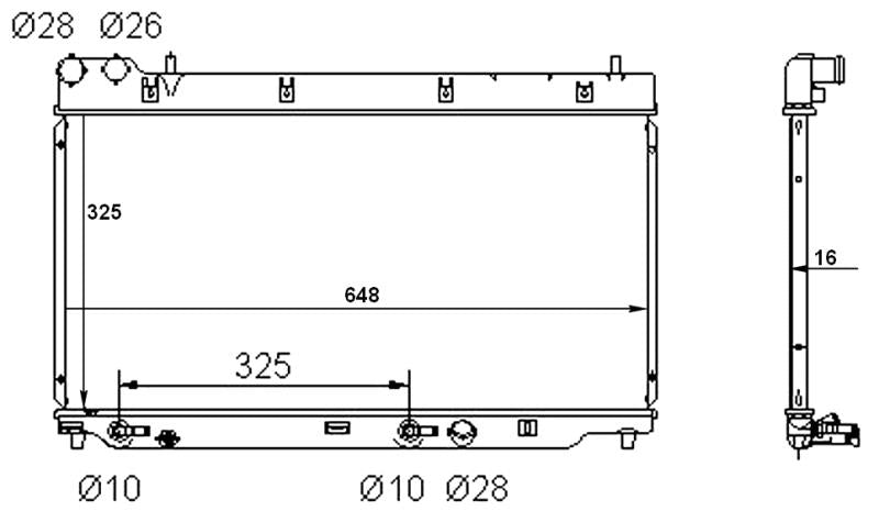 Honda Jazz 2005-2008 * Radiator