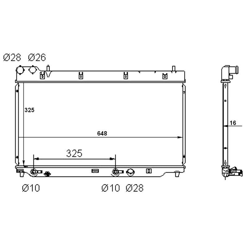 Honda Jazz 2005-2008 * Radiator