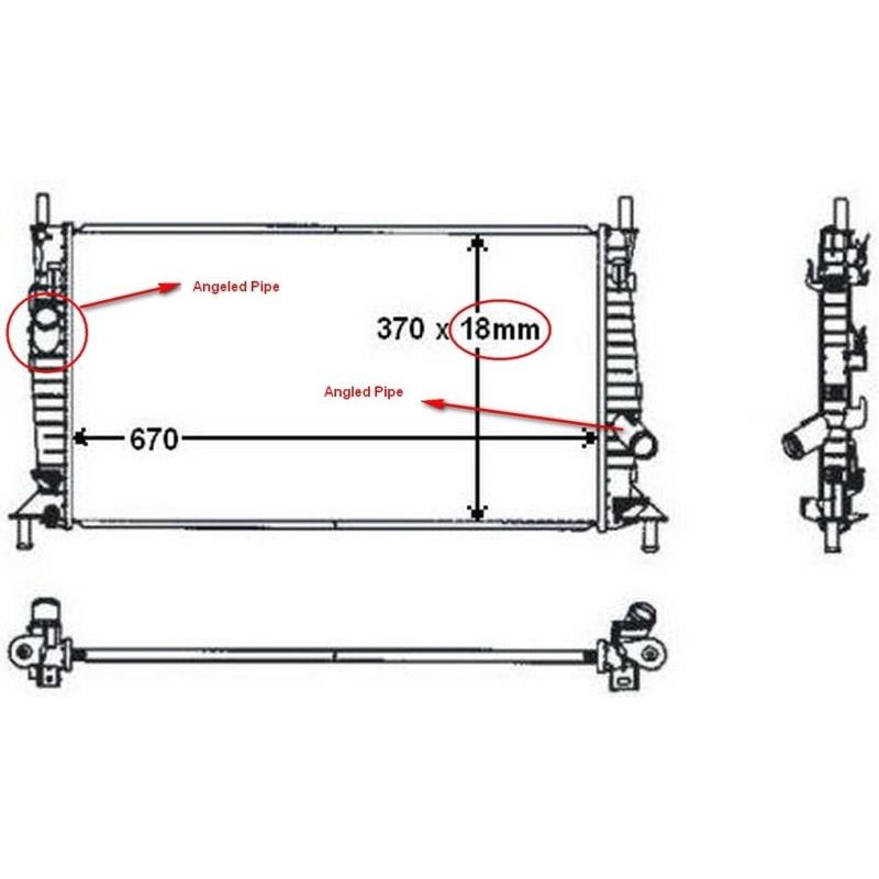 Mazda 3 2004-2009 * Radiator * Manual