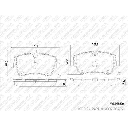 Mercedes-Benz * W203 * 00-06 * Brake Pad Set Front