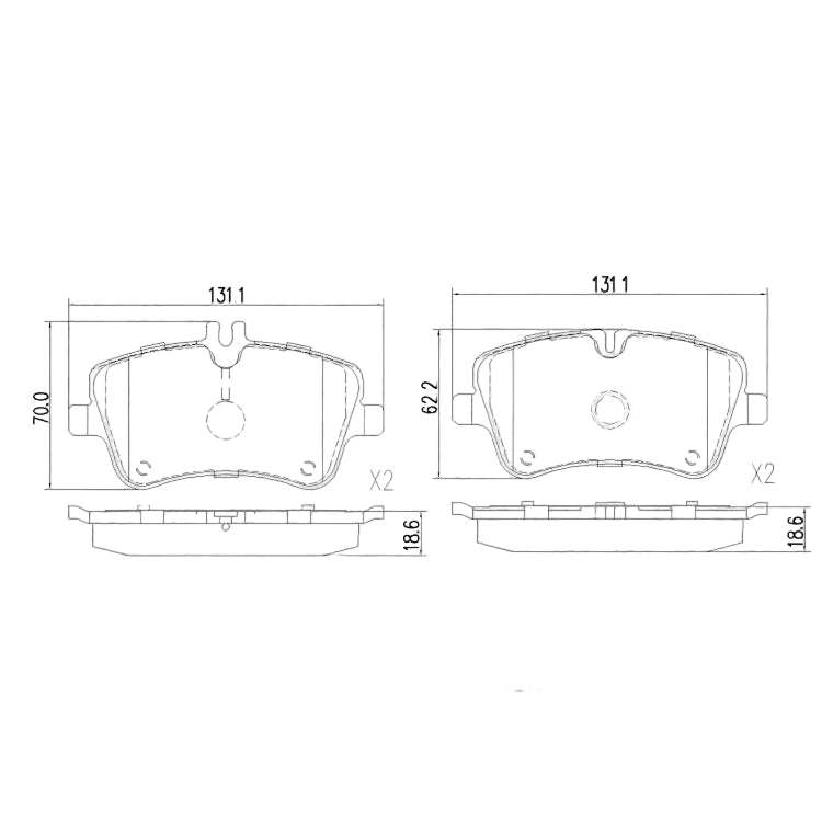 Mercedes-Benz * W203 * 00-06 * Brake Pad Set Front