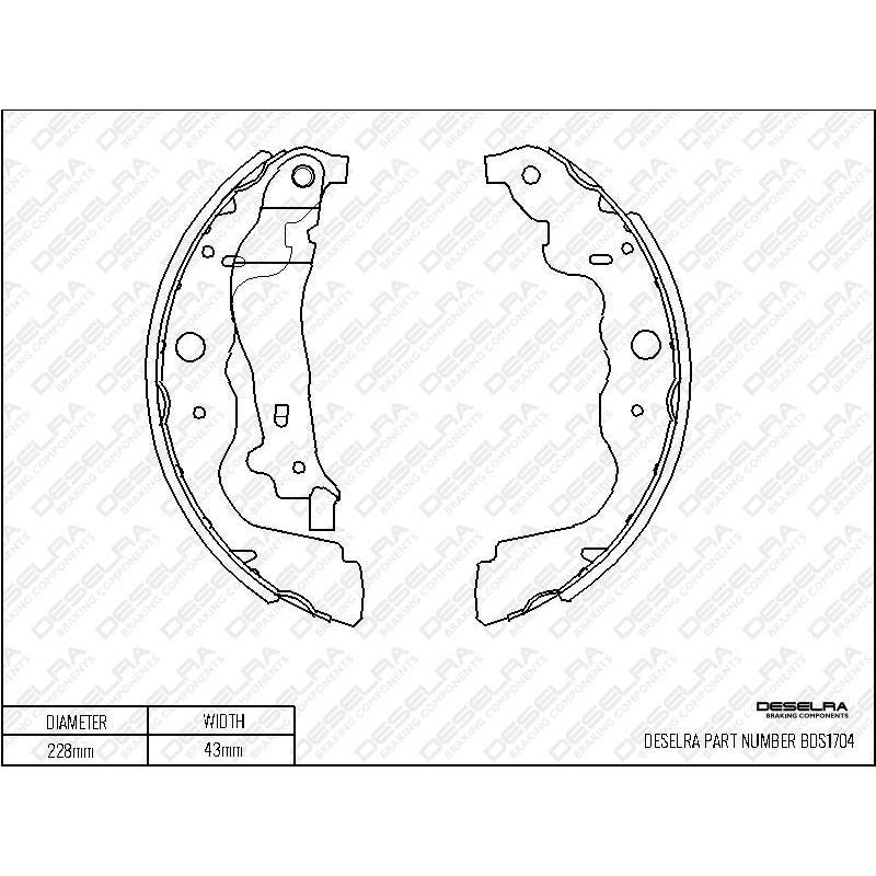 Nissan NP200 * Brake Shoe Set