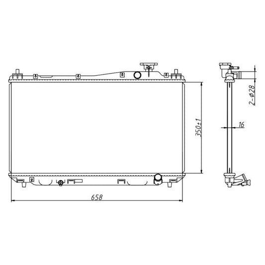 Honda Civic 2001-2005 * Radiator * Manual