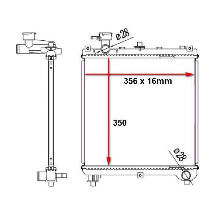 Renault Kwid 2016-Present * Radiator * Manual