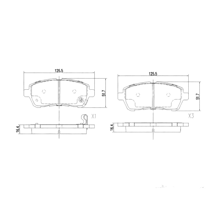 Suzuki * Front Brake Pad Set (Lucas Brake System)