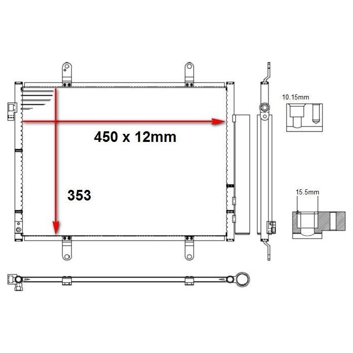 Suzuki Celerio 2015-2022 * Aircon Condenser