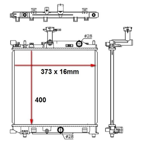 Suzuki Celerio 2015-2022 * Radiator * Manual