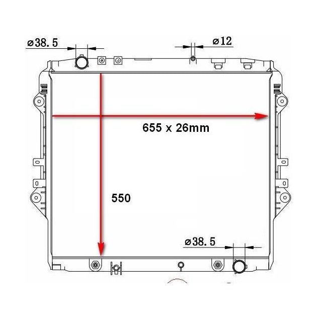 Toyota Hilux/Fortuner 2016-2020 * Radiator * Automatic * 2.4D/2.8D