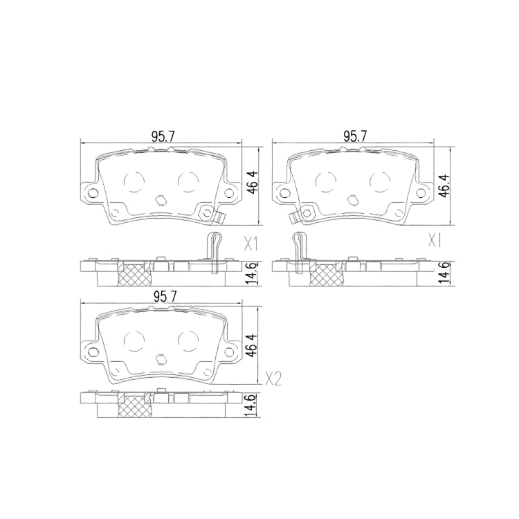 Honda Civic 5D 2006-2011 * Brake Pad Set * Front Rear