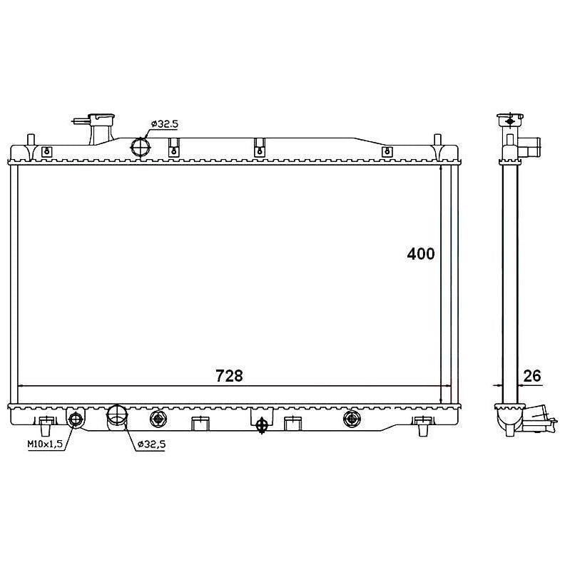 Honda CRV 2007-2012 2.0/2.4 * Radiator * Auto