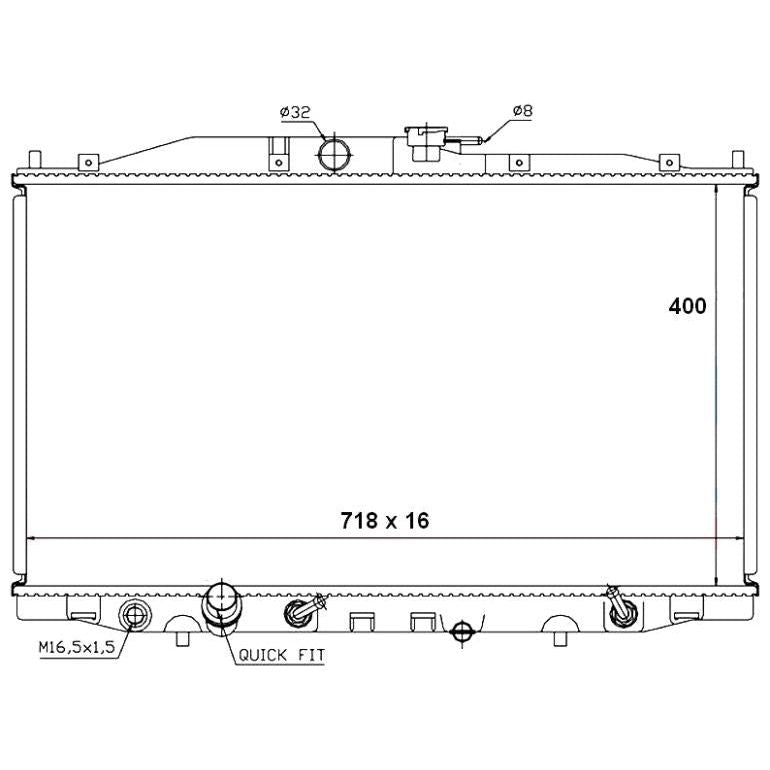 Honda Accord 2.4 2003-2008 * Radiator * Manual or Automatic