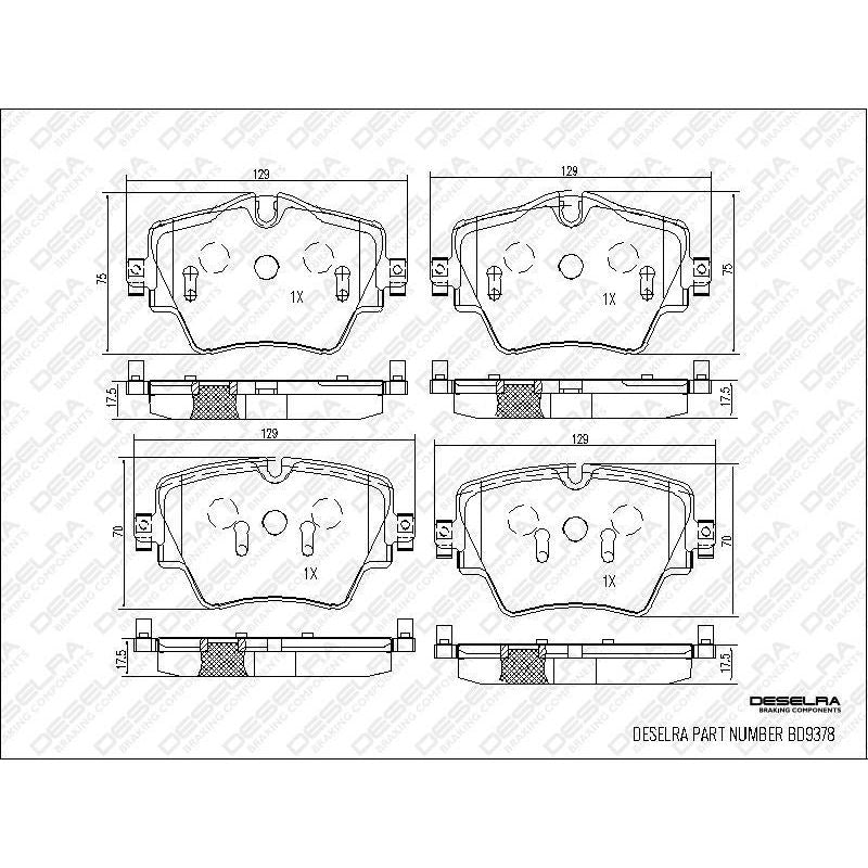 BMW X1 (F48) and Active Tourer (F45) * Brake Pad Set * Front