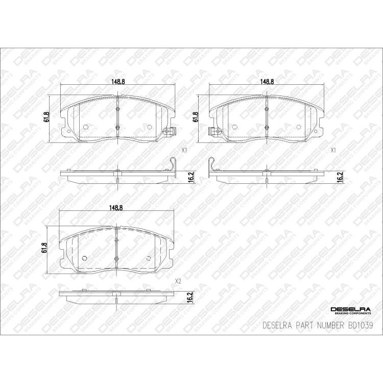 Chevrolet Captiva 2007-2019 * Brake Pad Set * Front