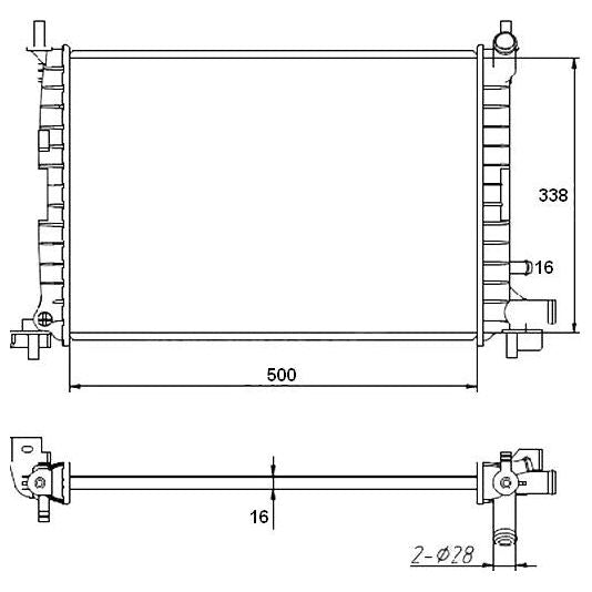 Ford Fiesta 1997-2000 * Radiator * Manual