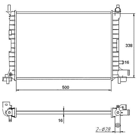 Ford Fiesta 1997-2000 * Radiator * Manual