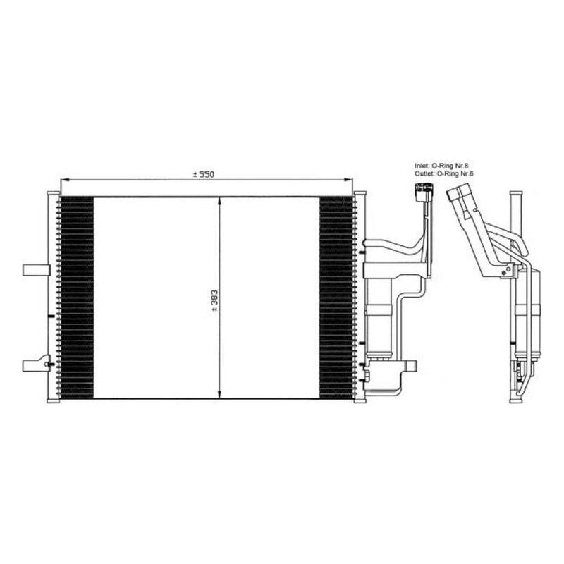 Mazda 3 04-09 & Mazda 5 06-14 * Aircon Condenser