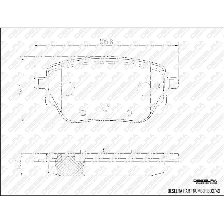 Merc * Brake Pad Set * Rear