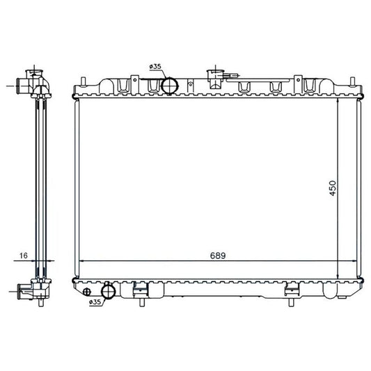 Nissan X-Trail 2000-2008 * Radiator * Manual * 2.0/2.5
