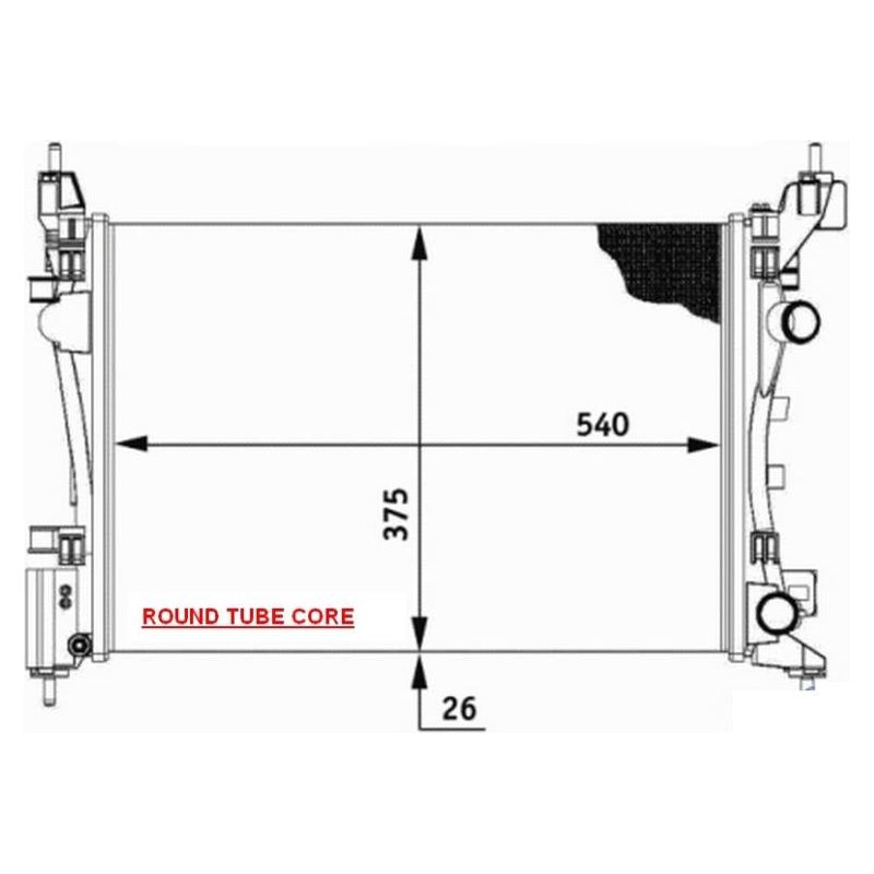 Opel Corsa 2007-2010 * Radiator * 1.4