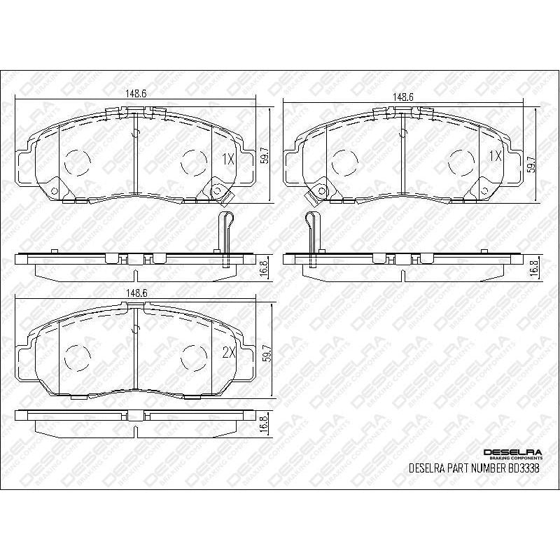 Brake Pad Set * Front