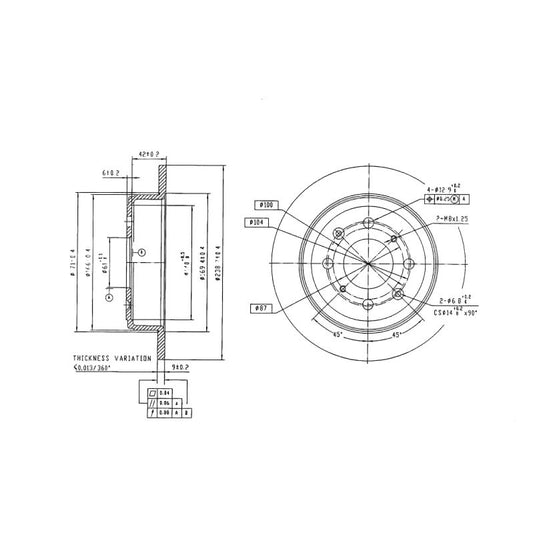 Honda * Brake Disc * Rear