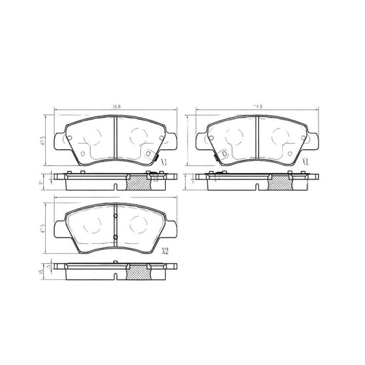 Suzuki Ignis 2017-2021 * Brake Pad Set * Front (Option A)
