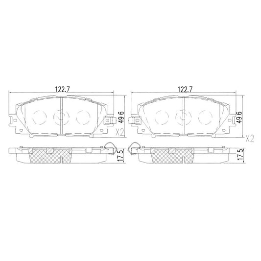 Haval H1 2017-2021 * Brake Pad Set * Front