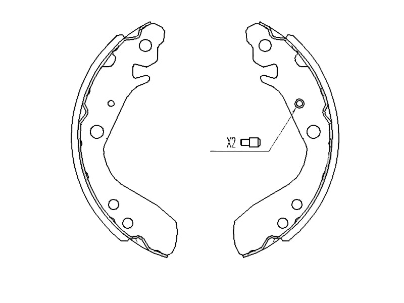 Honda Jazz 2003-2008 * Brake Shoe Set