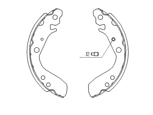 Honda Jazz 2003-2008 * Brake Shoe Set