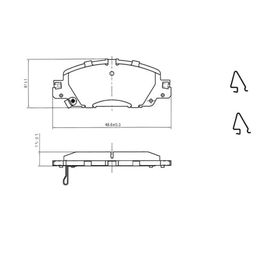 Honda Elevate 2024-2025 * Brake Pad Set * Front
