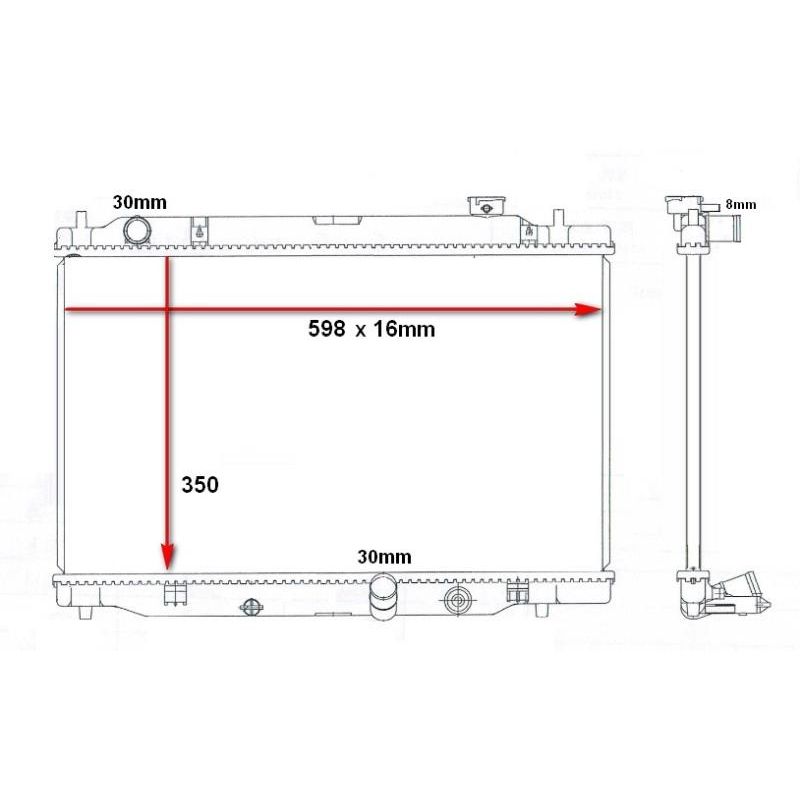 Honda Brio 13-16 & Brio Amaze 14-16 * Radiator * Manual