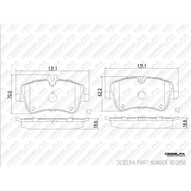 Mercedes-Benz * W203 * 00-06 * Brake Pad Set Front