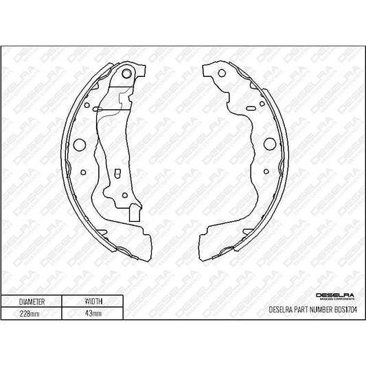 Nissan NP200 * Brake Shoe Set