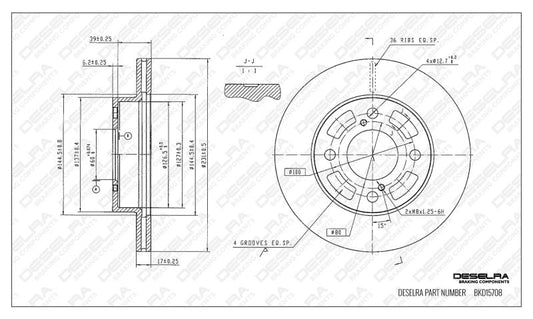Suzuki Celerio 22-Present & Toyota Vitz 2022-Present * Brake Disc * Front