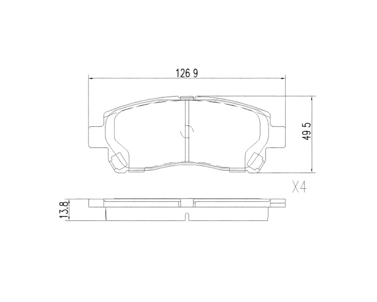 Suzuki & Toyota* Front Brake Pad Set (Sumitomo Brake System)